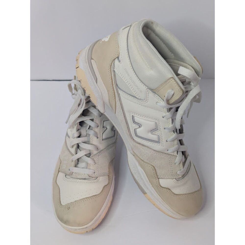 NB 650R Mid Beige/Angora/ white /gray colorway Sneakers Men’s 13 Model: BB650RPC